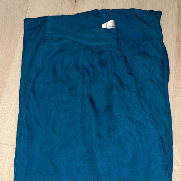 Anthropologie Elevenses Blue Wide Leg Trousers - Picture 6 of 6